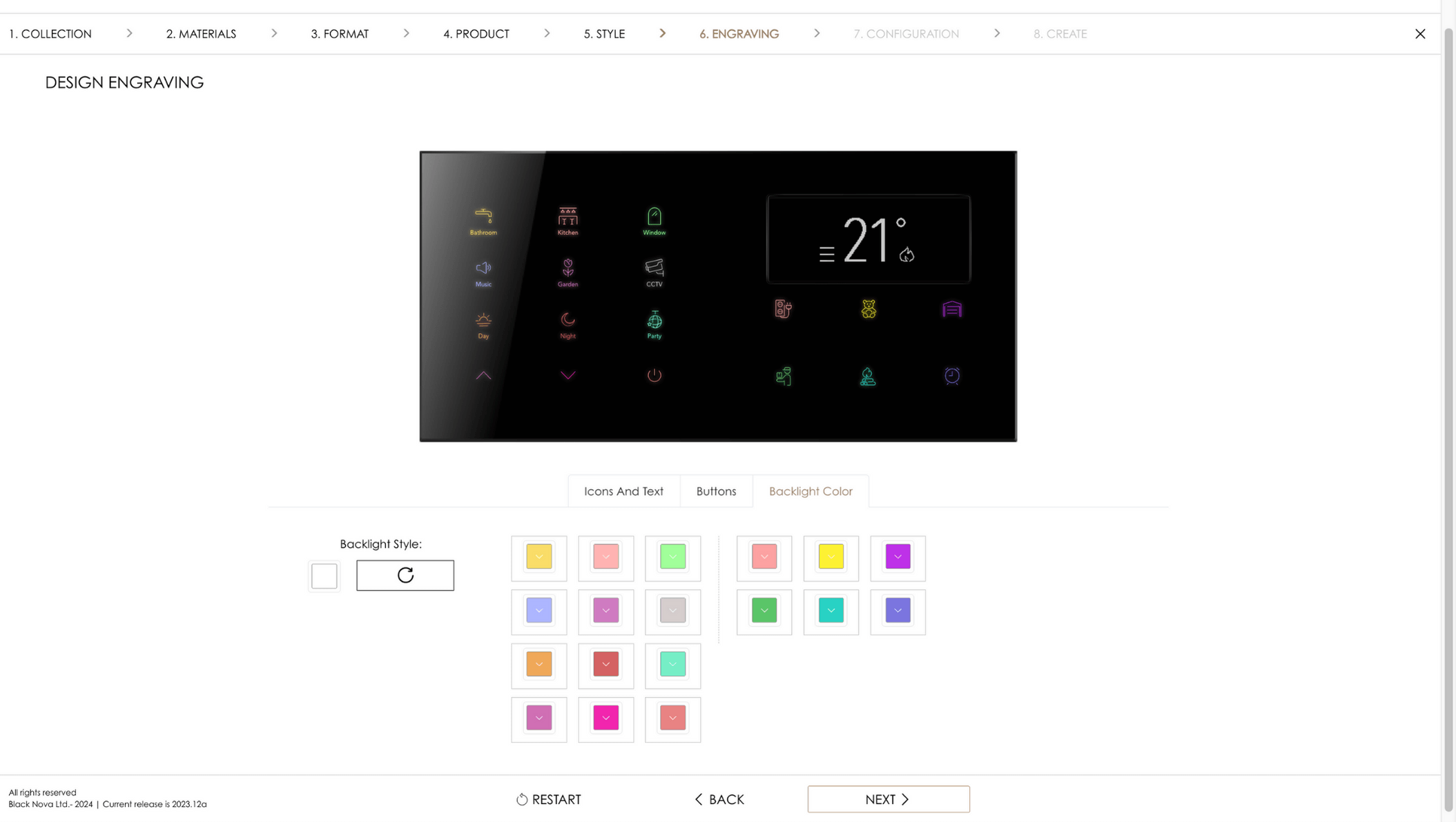 Bảng điều khiển đa màu sắc | malo solutions